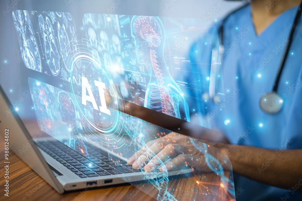AI in medical treatment supports doctors in tailoring therapies to individual patients enhancing the effectiveness of care and reducing adverse effects