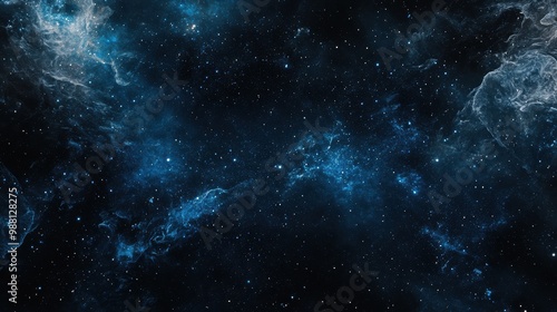 Cosmic Nebula Background with Stars and Galaxy Clouds for Space, Universe, and Science Designs.