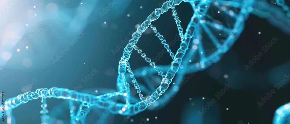 Abstract DNA Molecule in Digital Plexus, a vivid blue representation for biotechnology, chemistry, science, medicine, and artificial intelligence, seamless loop for dynamic presentations. Abstract DNA Molecule in Digital Plexus, a vivid blue representation for biotechnology, chemistry, science, medicine, and artificial intelligence, seamless loop for dynamic presentations.