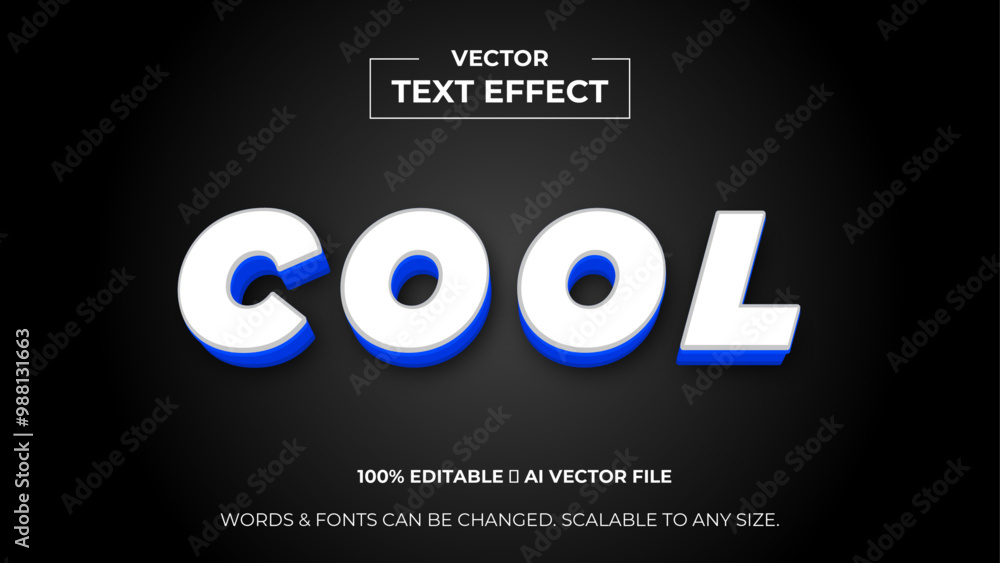 Fototapeta premium 3d text effect background. Editable text style effect. vector editable font for graphic tee, banner, poster, post, social media or logo. vector illustration