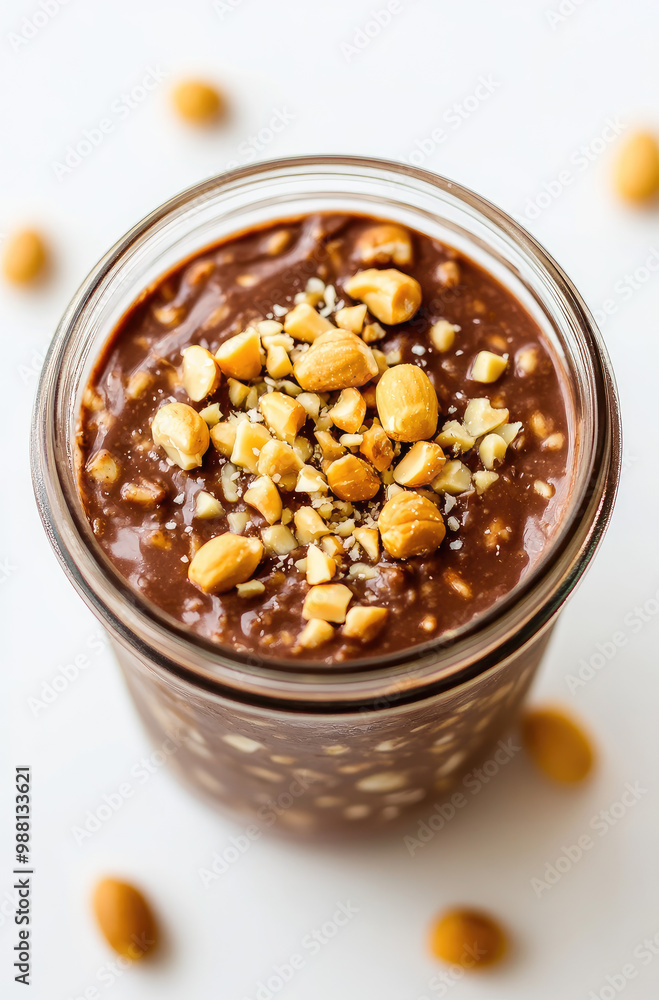 A Jar of Chocolate Peanut Butter Overnight Oats The Perfect Indulgent Breakfast A Jar of Chocolate Peanut Butter Overnight Oats The Perfect Indulgent Breakfast