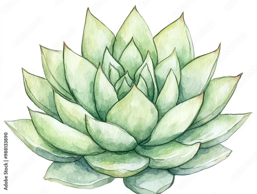 Succulent plant with spiky, architectural growth Succulent plant with spiky, architectural growth