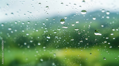 Wallpaper Mural Raindrops on a Window Torontodigital.ca