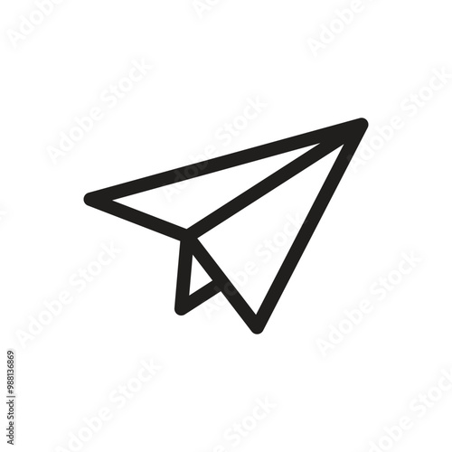 Paper Plane Icon - Line