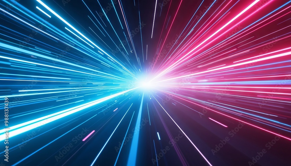 Obraz premium Abstract Digital Data: Visualizing the Intersection of Technology and Science