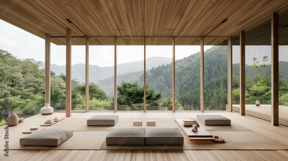 Fototapeta premium Minimalist Japanese Interior Design