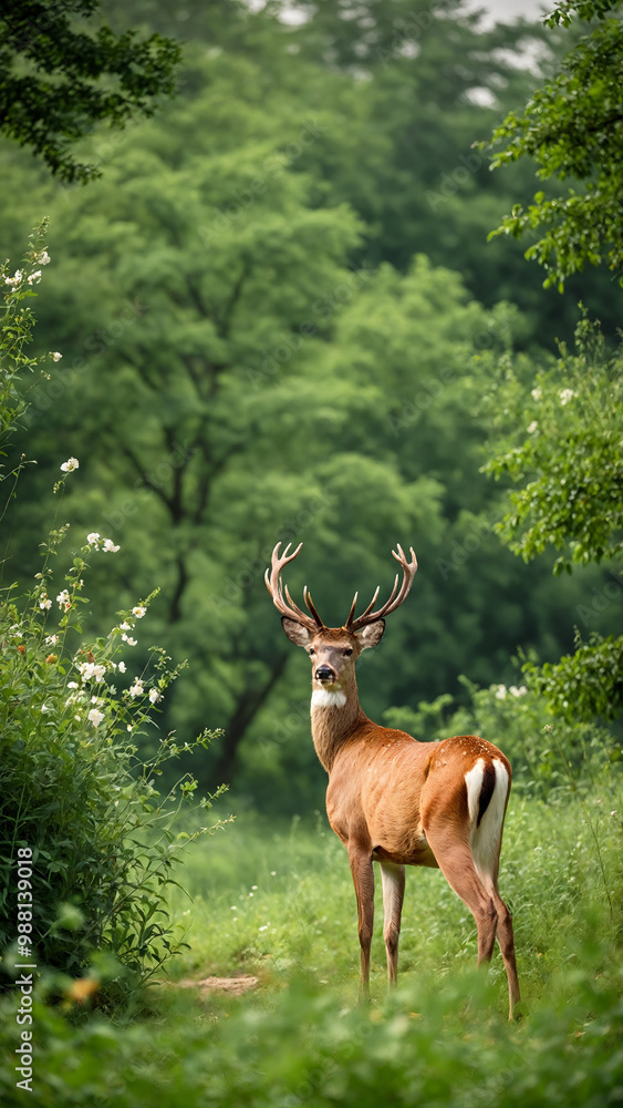 Fototapeta premium deer in the forest