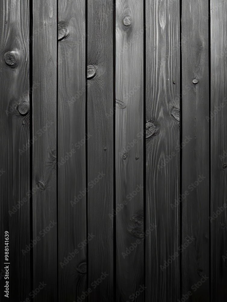 Obraz premium Dark Wooden Plank Background Texture - Rustic, rough, wood grain, black, dark, natural