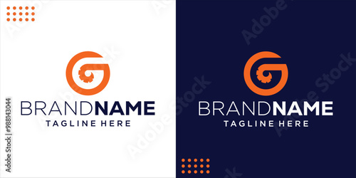 Creative G Logo with Horns, Design Inspiration, Illustration, Vector