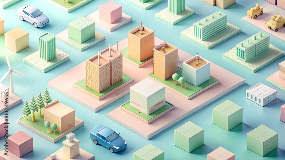 Sustainable business models in pastel colors Sustainable business models in pastel colors