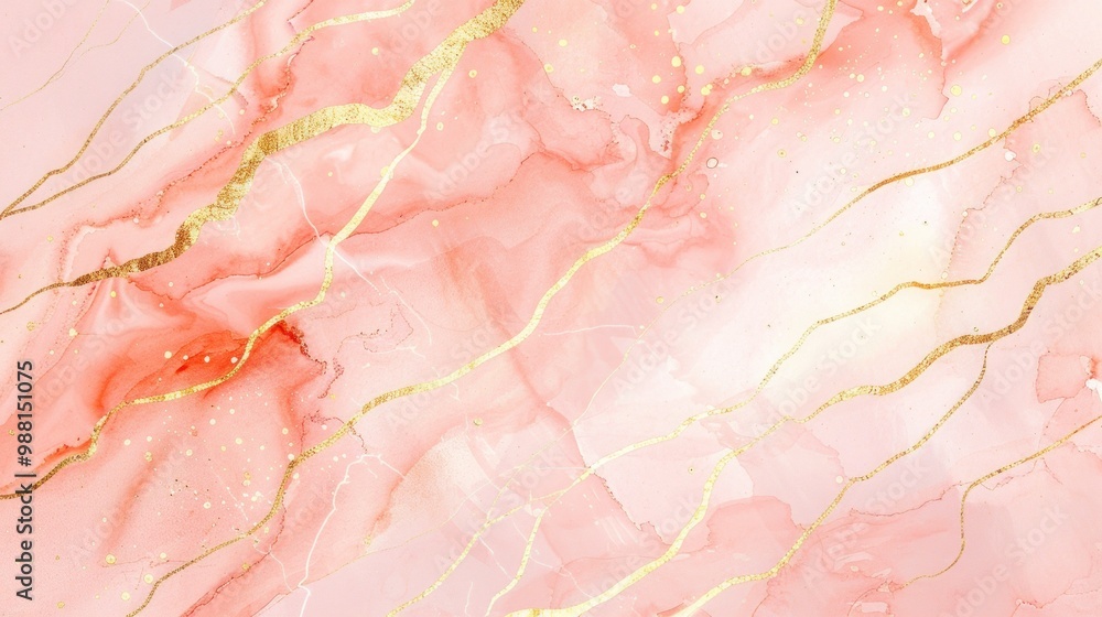 Abstract Pink and Gold Marble Texture Abstract Pink and Gold Marble Texture