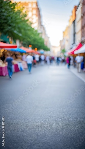 Obraz na płótnie space blurred fair copy abstract outdoor backdrop street image background fair blur blurry background street bokeh shop market blurred business city food crowd store abstract day display festival w salonie
