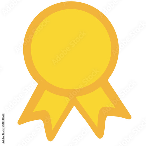 trophy badge medal illustration