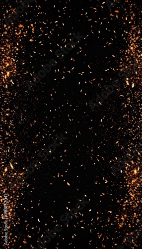 Obraz na płótnie overlays texture effect olated design texture embers background burn black fire particles sparkle flash fire particle ember dust background isolated black light spark abstract flames burn night w salonie
