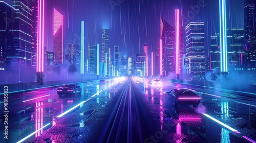 Neon Cityscape