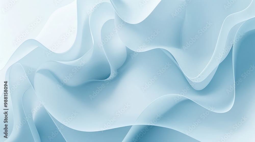 Fototapeta premium Abstract Blue Wavy Design