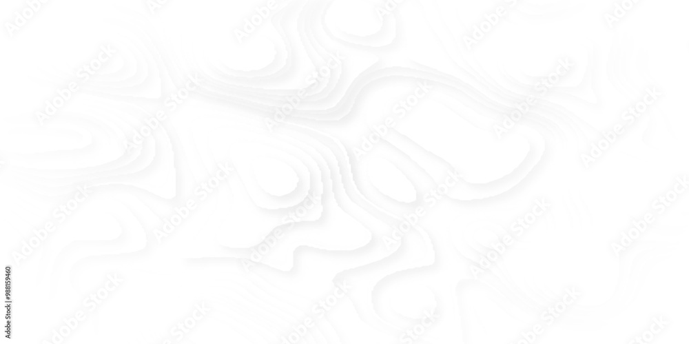 Abstract 3d white papercut topography relief vector background illustration for your design. Map line of topography. Map mockup Abstract 3d white papercut topography relief vector background illustration for your design. Map line of topography. Map mockup