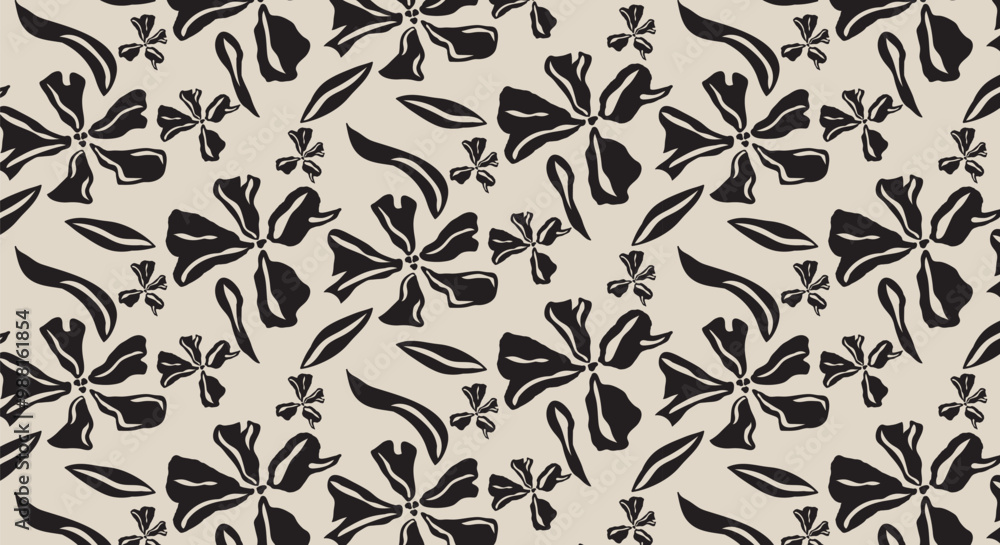 Fototapeta premium Abstract seamless floral patterns, Vintage floral textures for backgrounds, wallpapers, textiles and fashion.