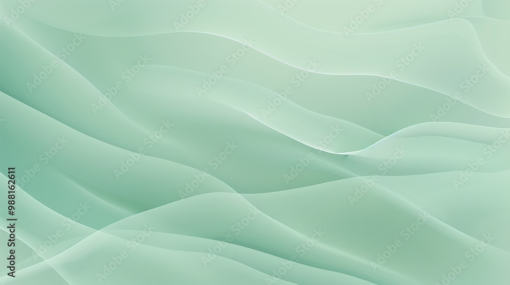 Abstract Green Wave Background Abstract Green Wave Background