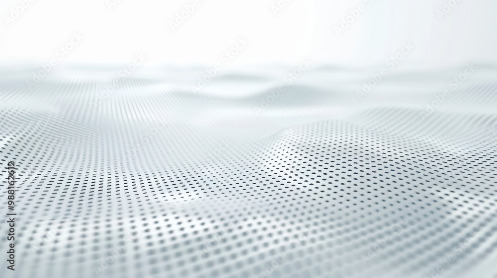 Abstract White Mesh Surface Abstract White Mesh Surface