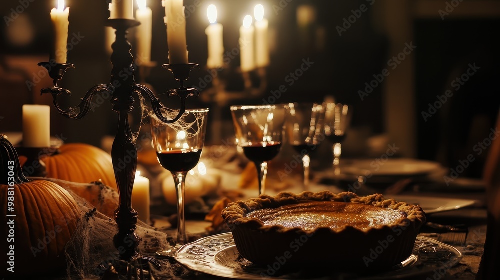 Cozy Autumn Dinner with Candle-lit Ambience Cozy Autumn Dinner with Candle-lit Ambience