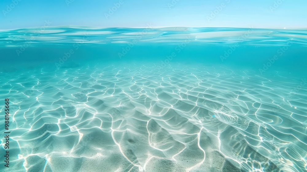 Fototapeta premium Sunlight Shining Through Crystal Clear Waters
