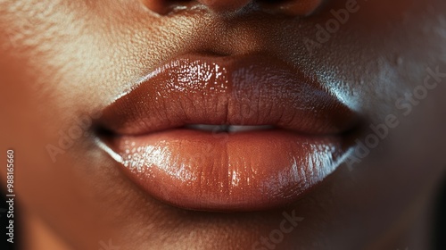 Close up of lips. Lips closeup