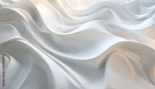 Abstract White Fabric Texture