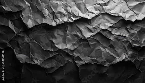 Wallpaper Mural Abstract background. Texture of folded black toner paper and overlay poster. Torontodigital.ca