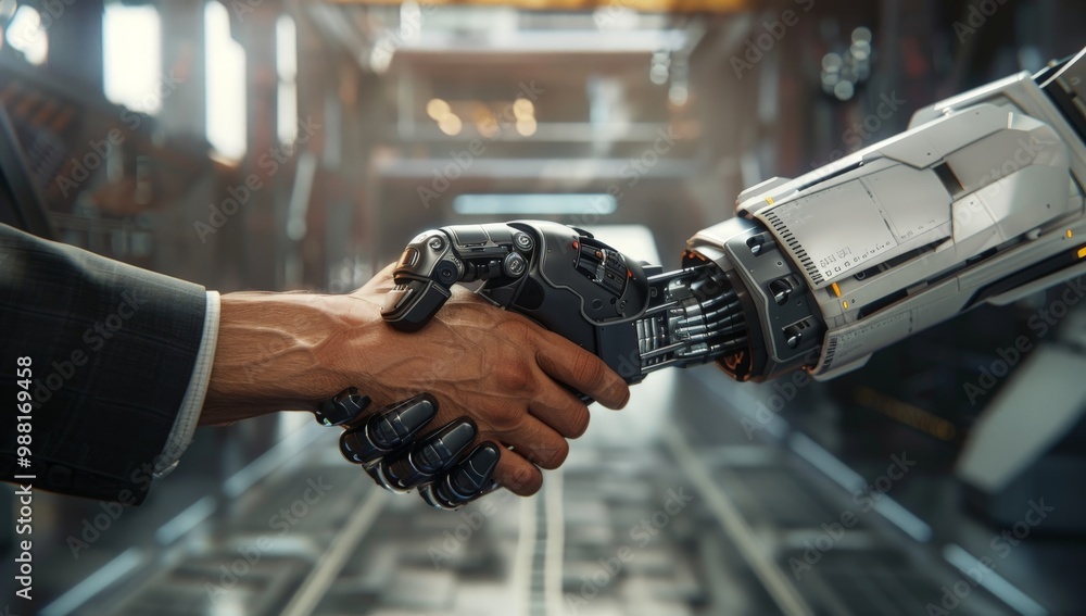Human and Robot Handshake