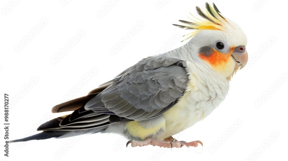 A Close-up Portrait of a Cockatiel A Close-up Portrait of a Cockatiel