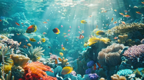 Underwater Paradise: Colorful Coral Reef