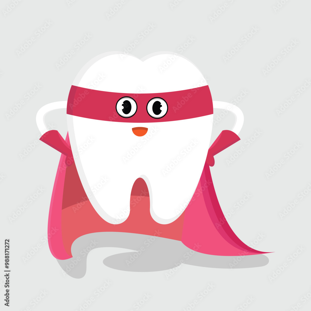 tooth character vector illustration, great for a logo or icon. tooth character vector illustration, great for a logo or icon.