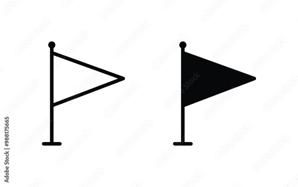Obraz premium Flag icon, Flag sign vector