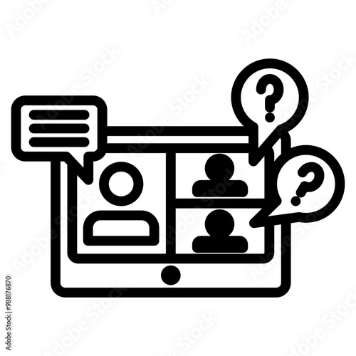 Questions  Icon Element For Design