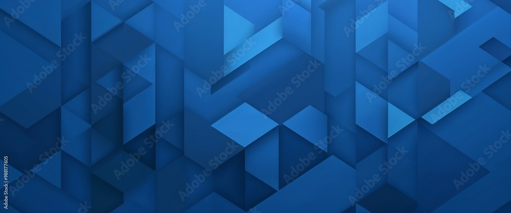 Fototapeta premium Abstract blue geometrical background