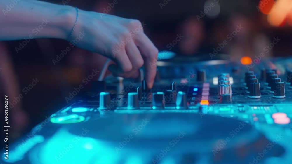 DJ Performing at Their Setup DJ Performing at Their Setup