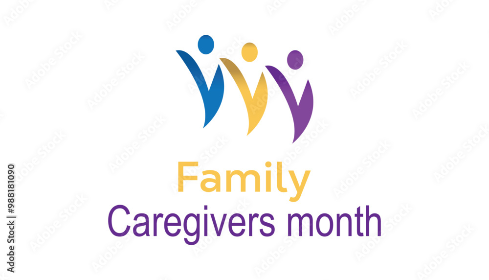 Family Caregivers month is observed every year on November. Medical Healthcare Awareness concept. background, placard, banner template Vector illustration design. Family Caregivers month is observed every year on November. Medical Healthcare Awareness concept. background, placard, banner template Vector illustration design.