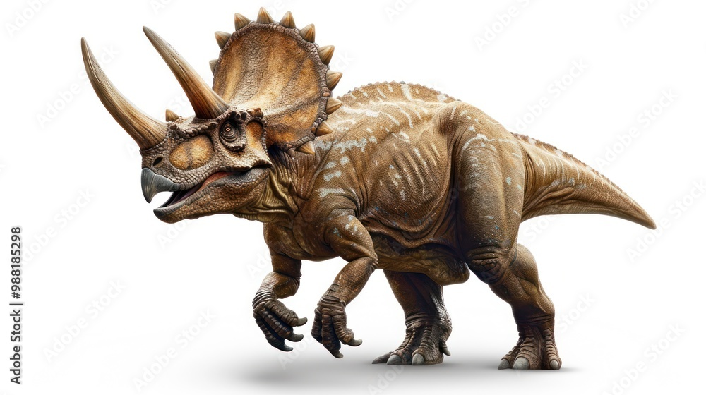Fototapeta premium A Close-Up Look at a Triceratops