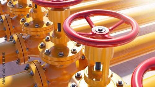Oil control equipment. Pipe...