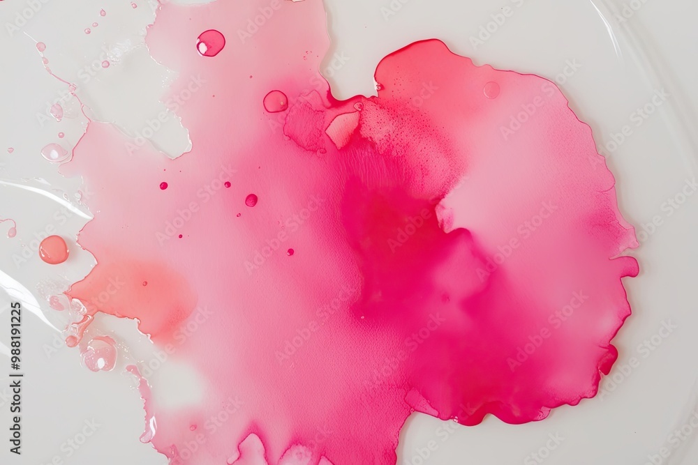Playful Pink Watercolor Texture on Clear Overlay Playful Pink Watercolor Texture on Clear Overlay