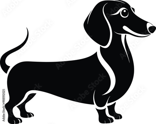 Dachshund Silhouette: Playful and Iconic Sausage Dog