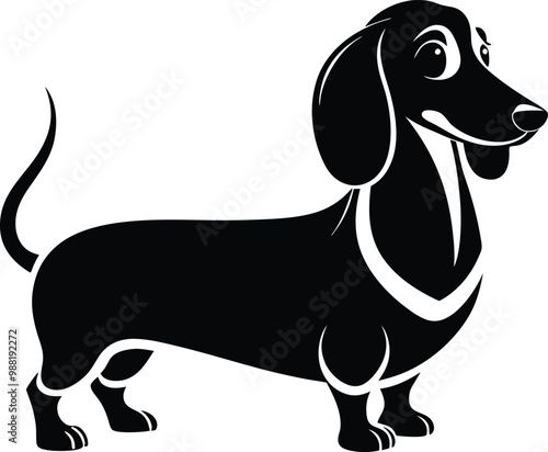 Dachshund Silhouette: Playful and Iconic Sausage Dog