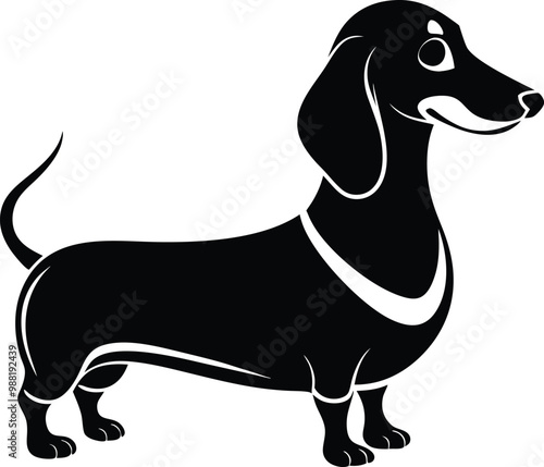 Dachshund Silhouette: Playful and Iconic Sausage Dog