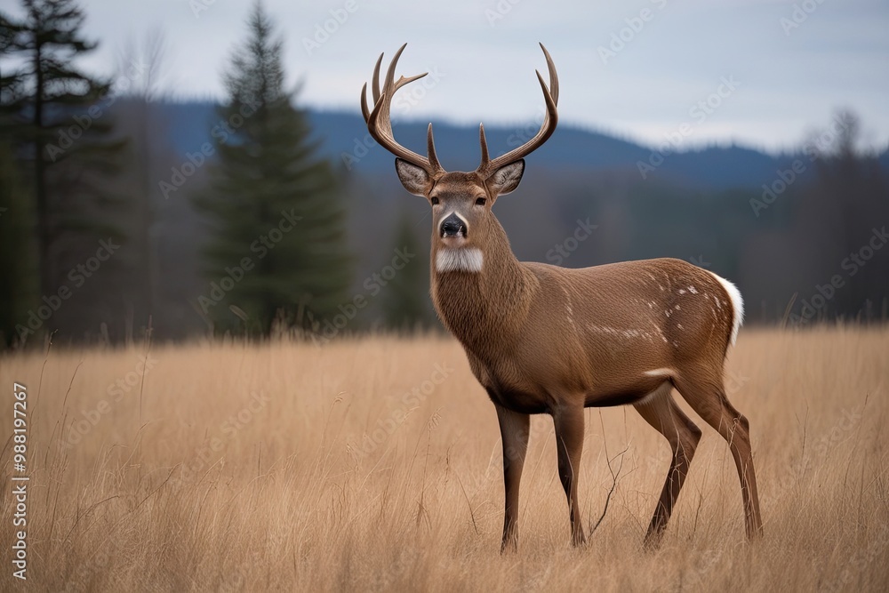 Majestic Deer in Nature - Stunning Wildlife Canvas Art Majestic Deer in Nature - Stunning Wildlife Canvas Art