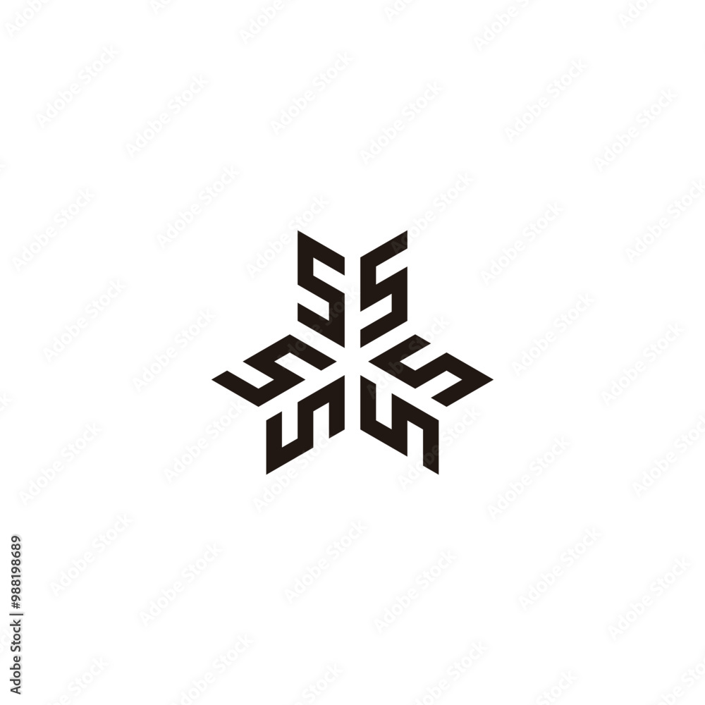 Letters S ribbon geometric symbol simple logo vector Letters S ribbon geometric symbol simple logo vector