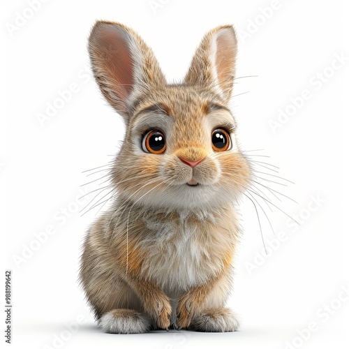 3D Rendered Cartoon Rabbit Character Design