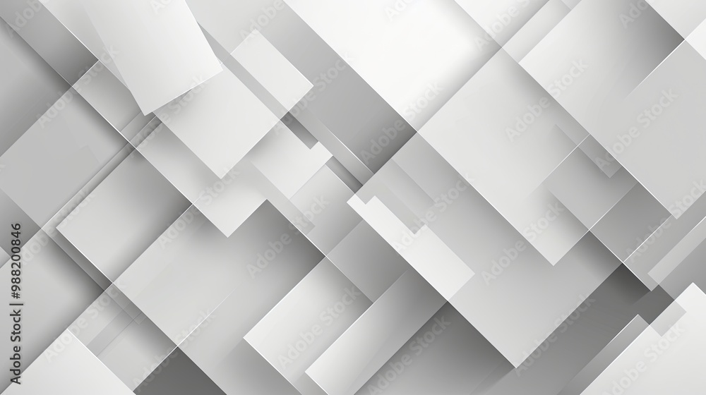 abstract geometric white and gray on light silver gradient background abstract geometric white and gray on light silver gradient background