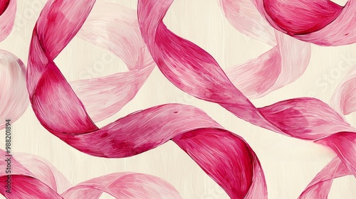 Classic Pink Ribbon Pattern