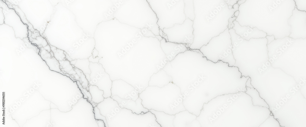 Obraz premium White Marble Texture with Gray Veins